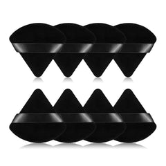 Esponja triangular RAREIUS para polvo en frente y mejillas, acabado suave.