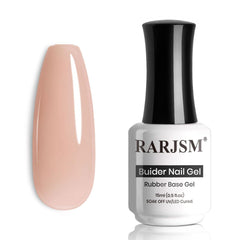 Base de gel Nude-piel de RARJSM para extensión con acabado suave