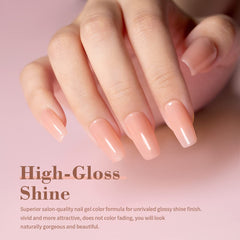 RARJSM Base Nude Rose: aplicación con pincel para extensión rápida