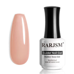 RARJSM Base Nude Rose: botella cercana para apreciar el tono natural, base duradera