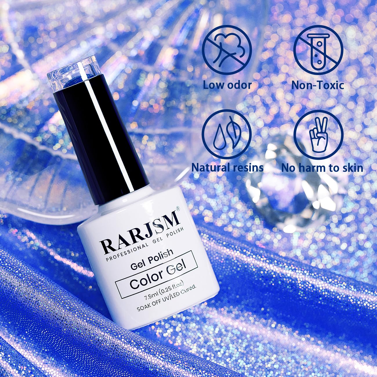 RARJSM esmalte gel rápido secado para look de salón en casa.