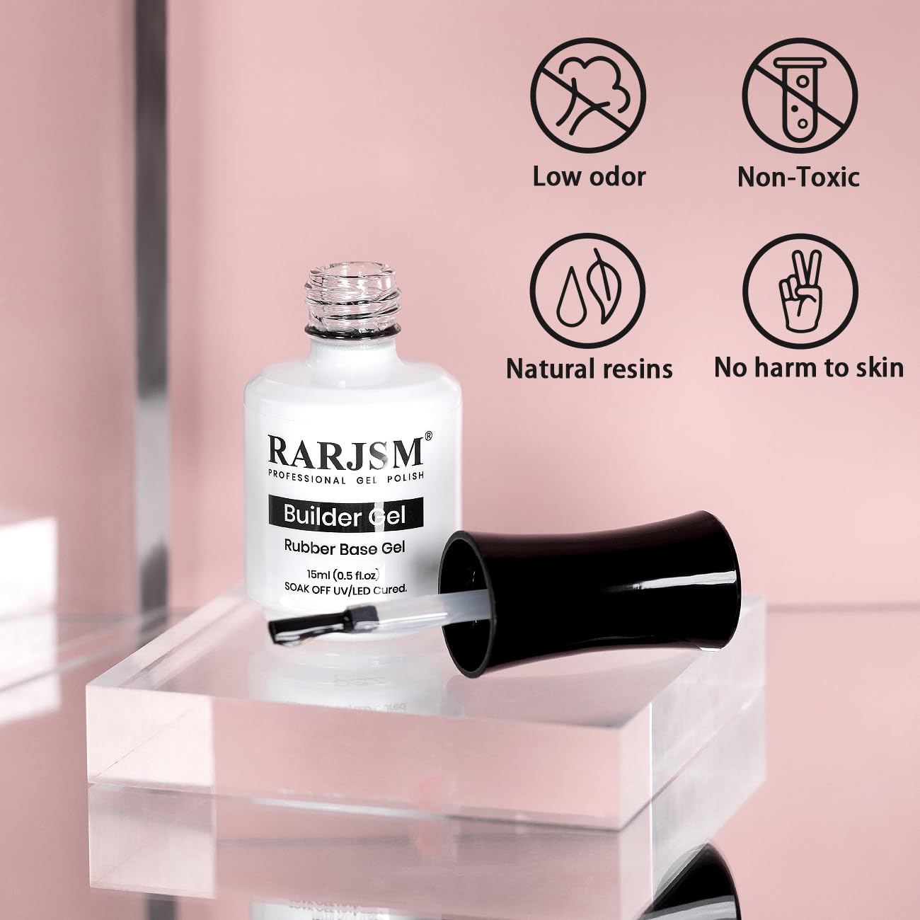 RARJSM extension rapida gel transparente facilita extension de uñas.