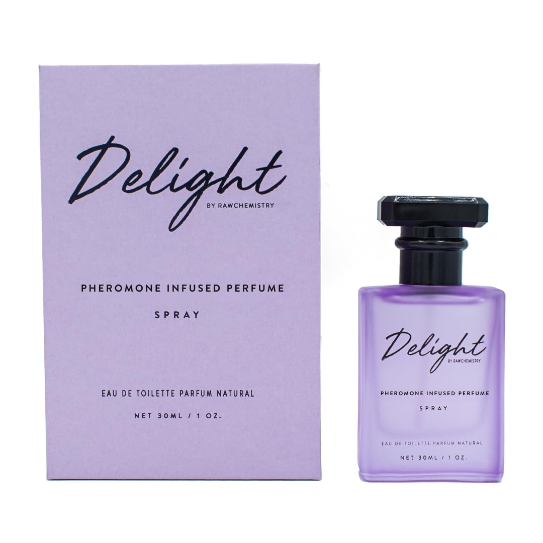 RawChemistry Delight, perfume en botella, ideal para citas nocturnas.