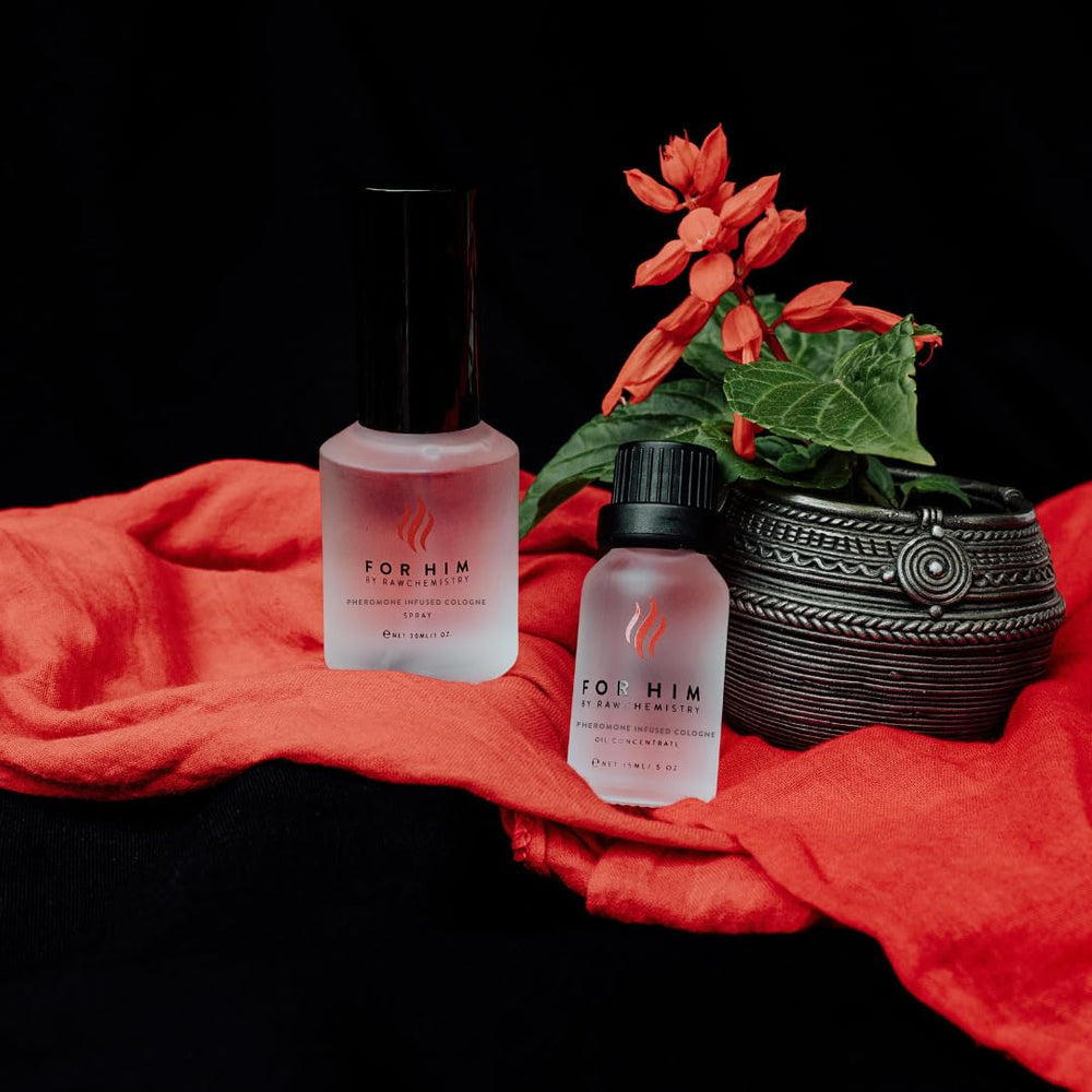 RawChemistry para el hombre, etiqueta destacada, aroma audaz para la noche