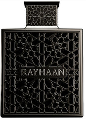 Rayhaan Obsidian, iris-citricos, frescura diaria para un toque elegante.