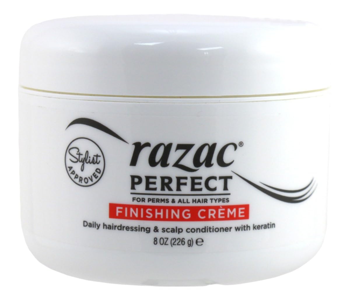 Razac Crème de finition en cours d'application sur cheveux bouclés, définition accrue.