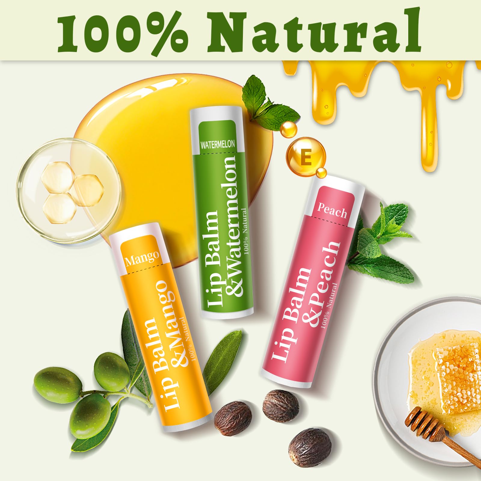 Bálsamo labial RBUGR durazno, suaviza y protege labios sensibles
