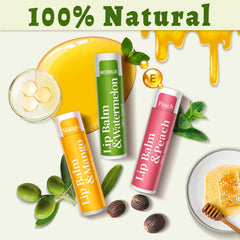 Bálsamo labial RBUGR textura cremosa para reparar labios secos.