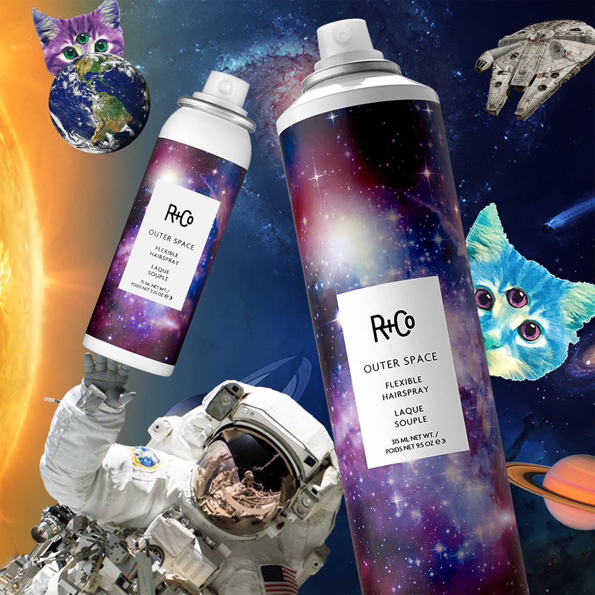R+Co Outer Space Spray protection UV pour les cheveux