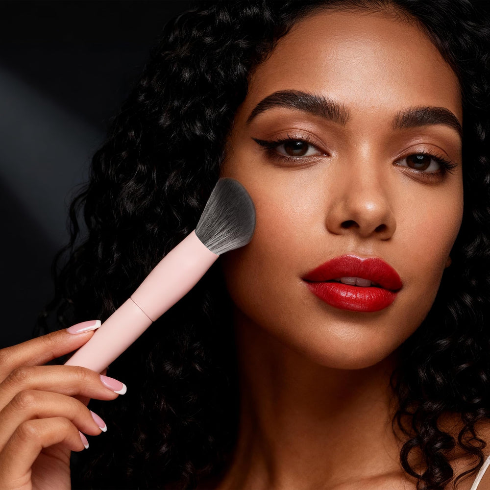 Real Perfection brocha cerdas sintéticas ultrasuaves para maquillaje profesional