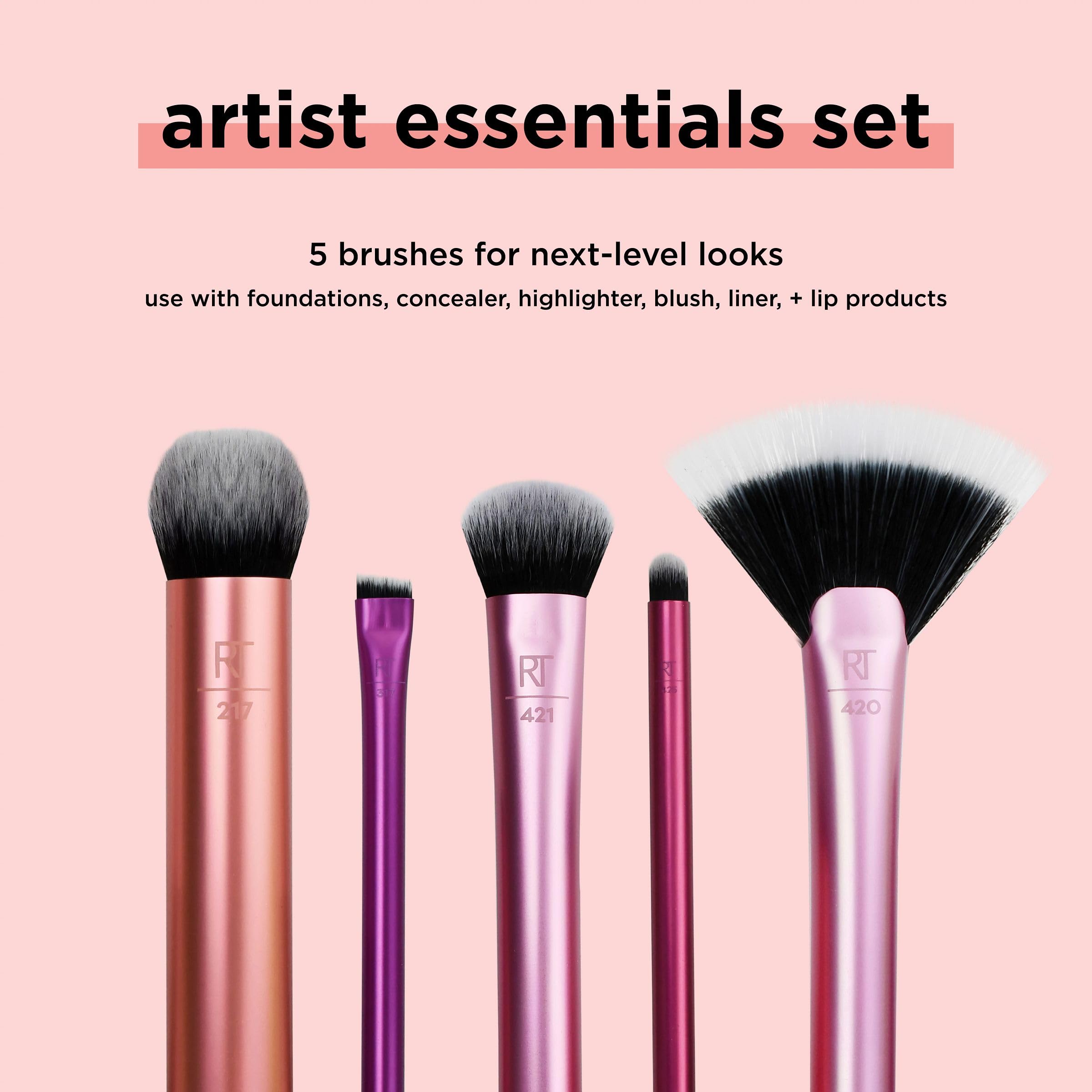 Real Techniques Artist Essentials cepillo polvo contorno, difumina y define sin esfuerzo