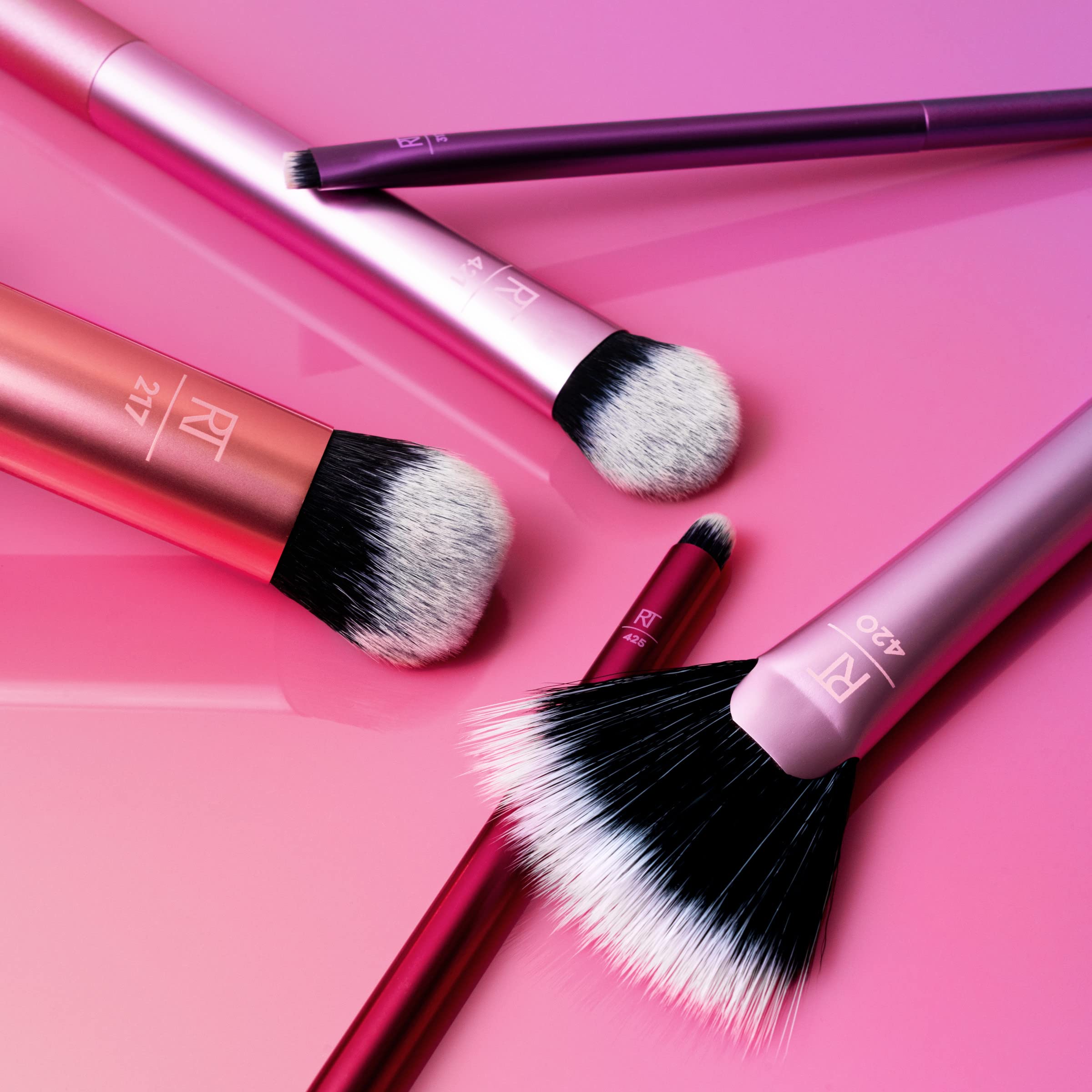 Real Techniques Artist Essentials cepillos para ojos, para maquillajes diarios versátiles