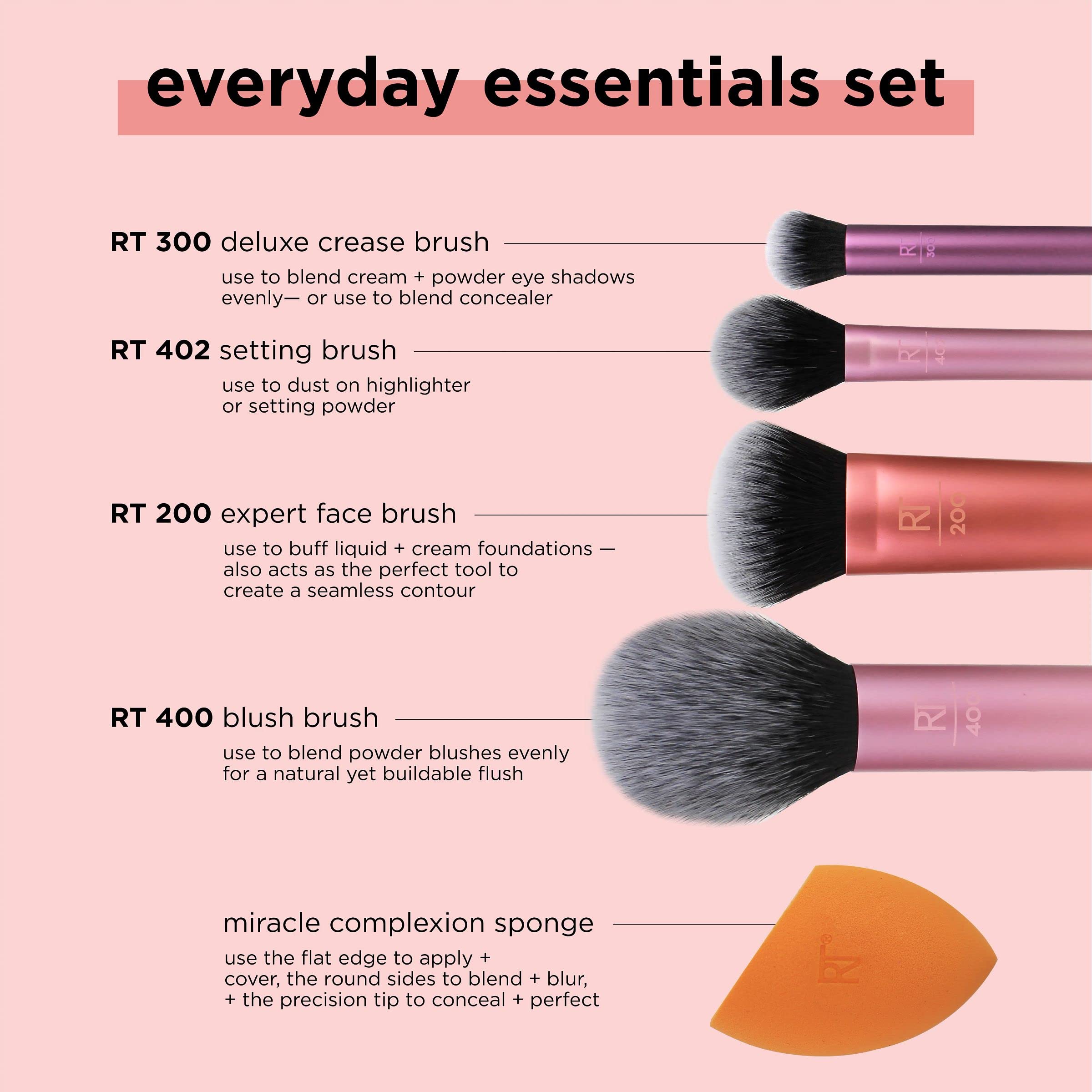 Real Techniques 200 expert face: brocha para base de cobertura natural.