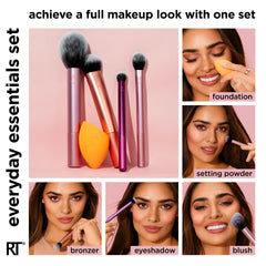 Real Techniques 300 deluxe crease: brocha para difuminar pliegues de ojos.