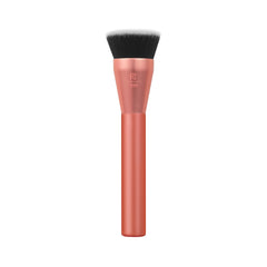 Real Techniques Glow: cabezal plano para cobertura media a total en rostro.