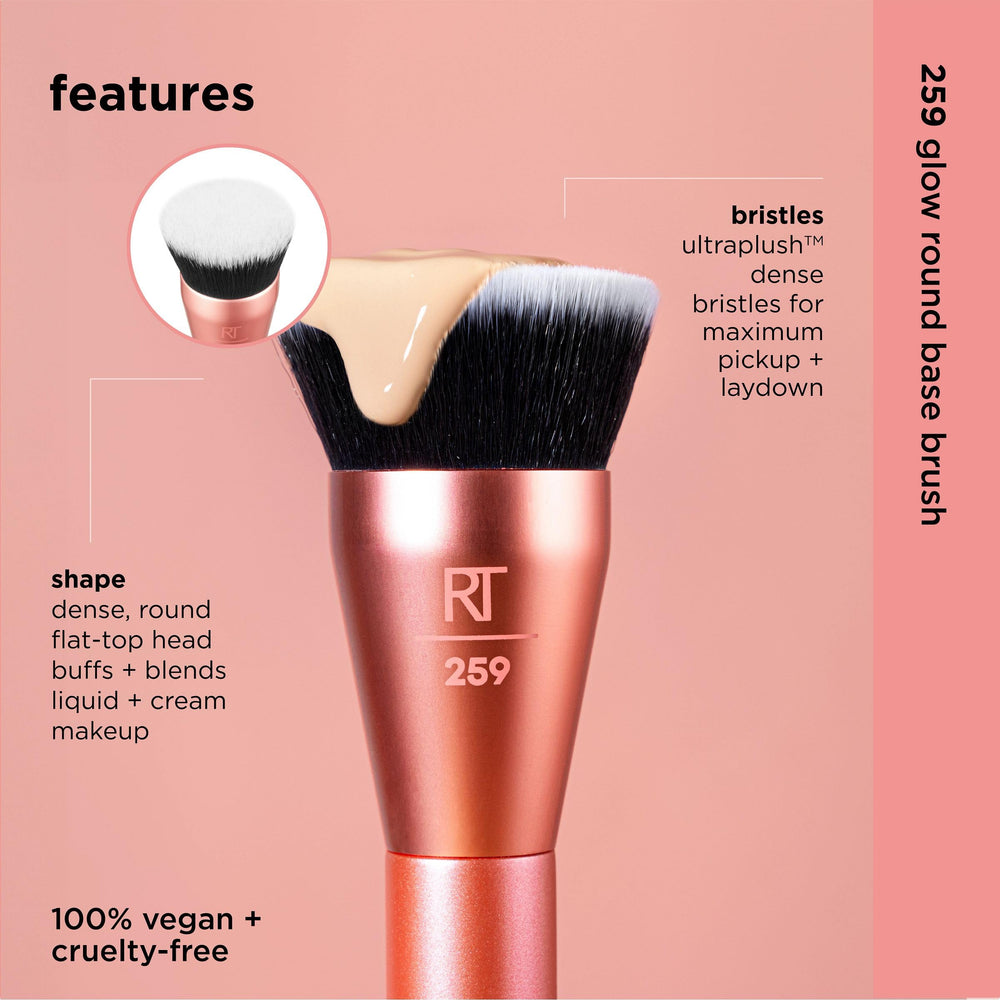 Real Techniques Glow: colección Shapeshifters con cabezas únicas para mayor recogida y difusión.