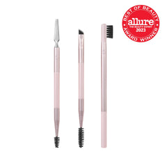 Real Techniques Brow Styling Set, brocha para cejas con mango largo para trazos precisos.