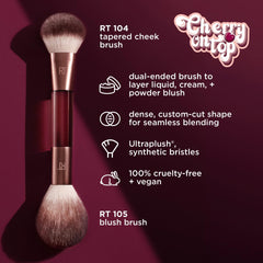 Real Techniques It’s All Blush Brush, extremo 104, definición precisa para blush líquido