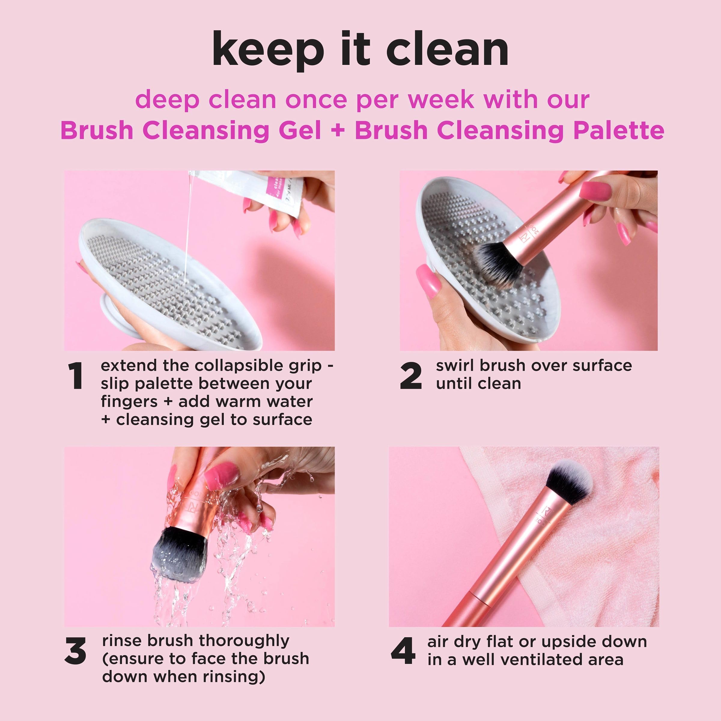 Real Techniques It’s All Blush Brush, ideal para uso diario y pasos rápidos