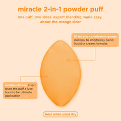 Real Techniques Miracle 2-en-1: lado naranja para mezclar bases líquidas.