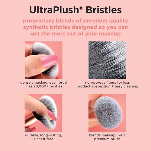 Real Techniques Pincel Burbujas, cobertura uniforme para todo el rostro.