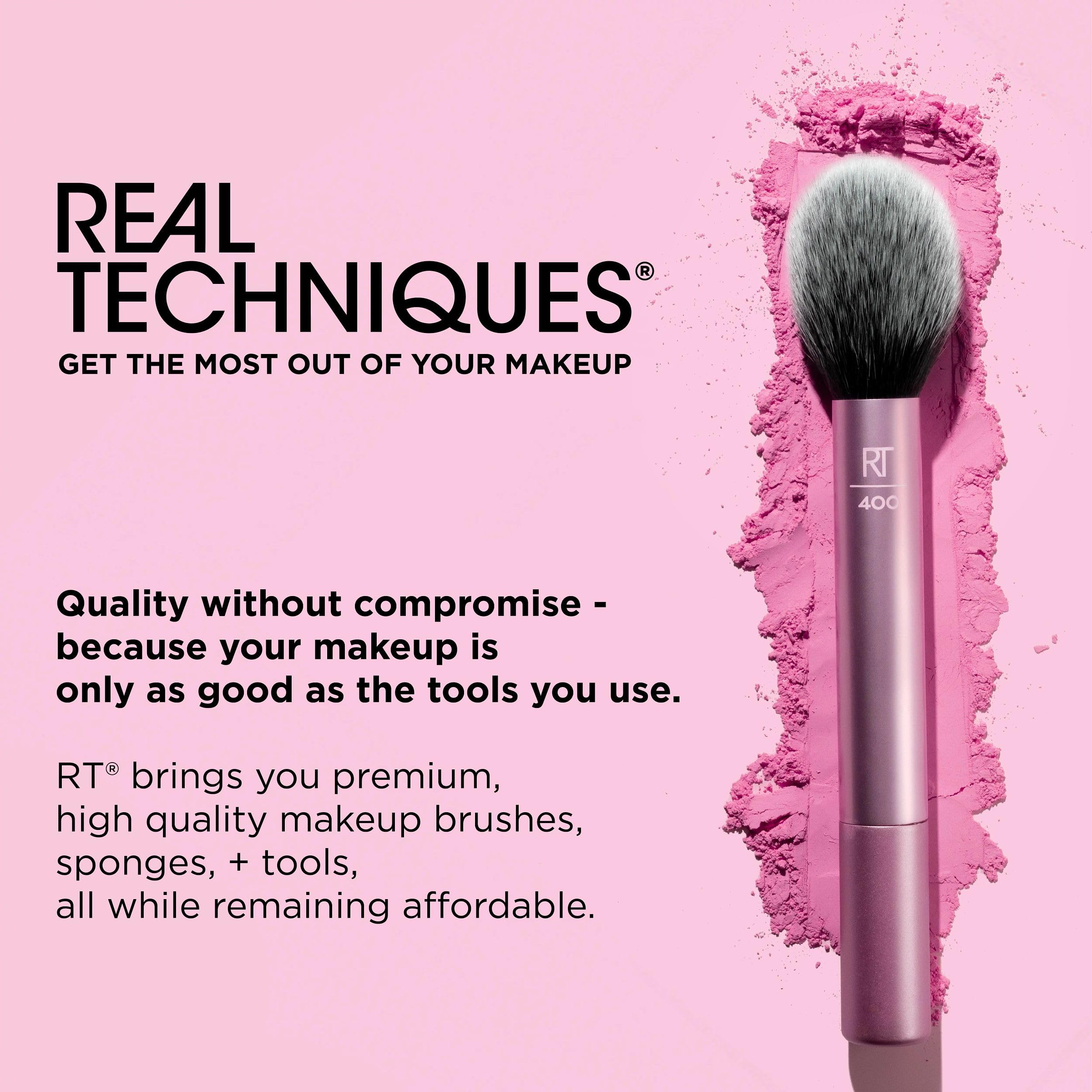 Real Techniques Ultra Plush Limpieza Semanal con gel específico.