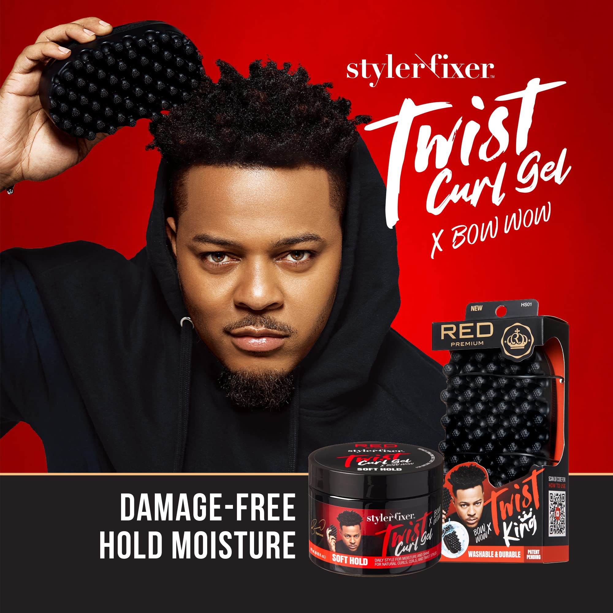 RED by Kiss Bow Wow Styler brillo natural sin residuo graso