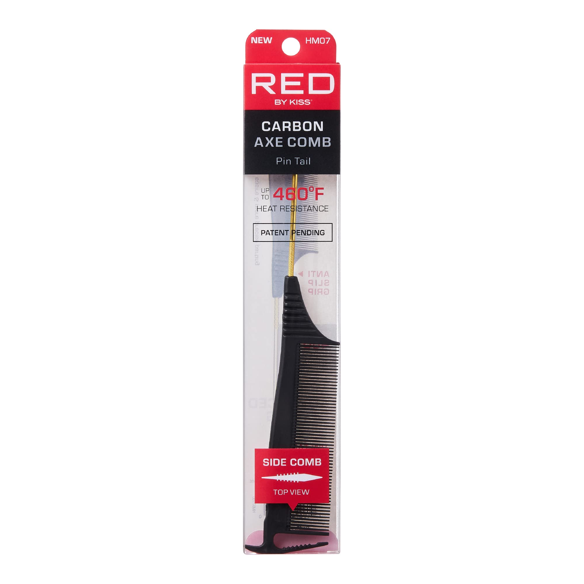 RED by Kiss Carbon Axe peine partidor para raya precisa