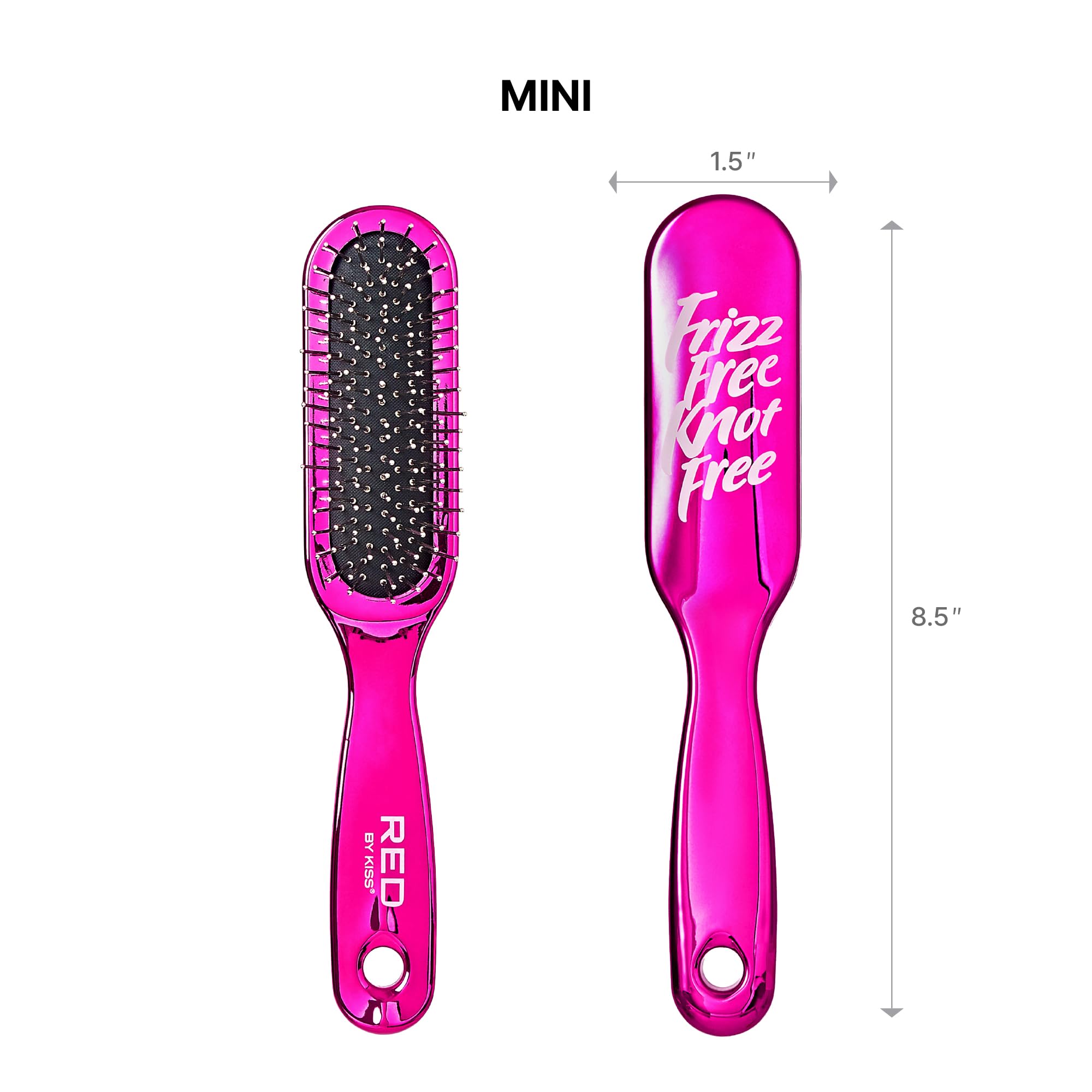 RED by Kiss: cepillo con mango ergonómico para manejo cómodo.
