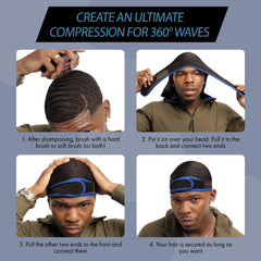 Red by Kiss durag ideal para locs y trenzas, protección suave.