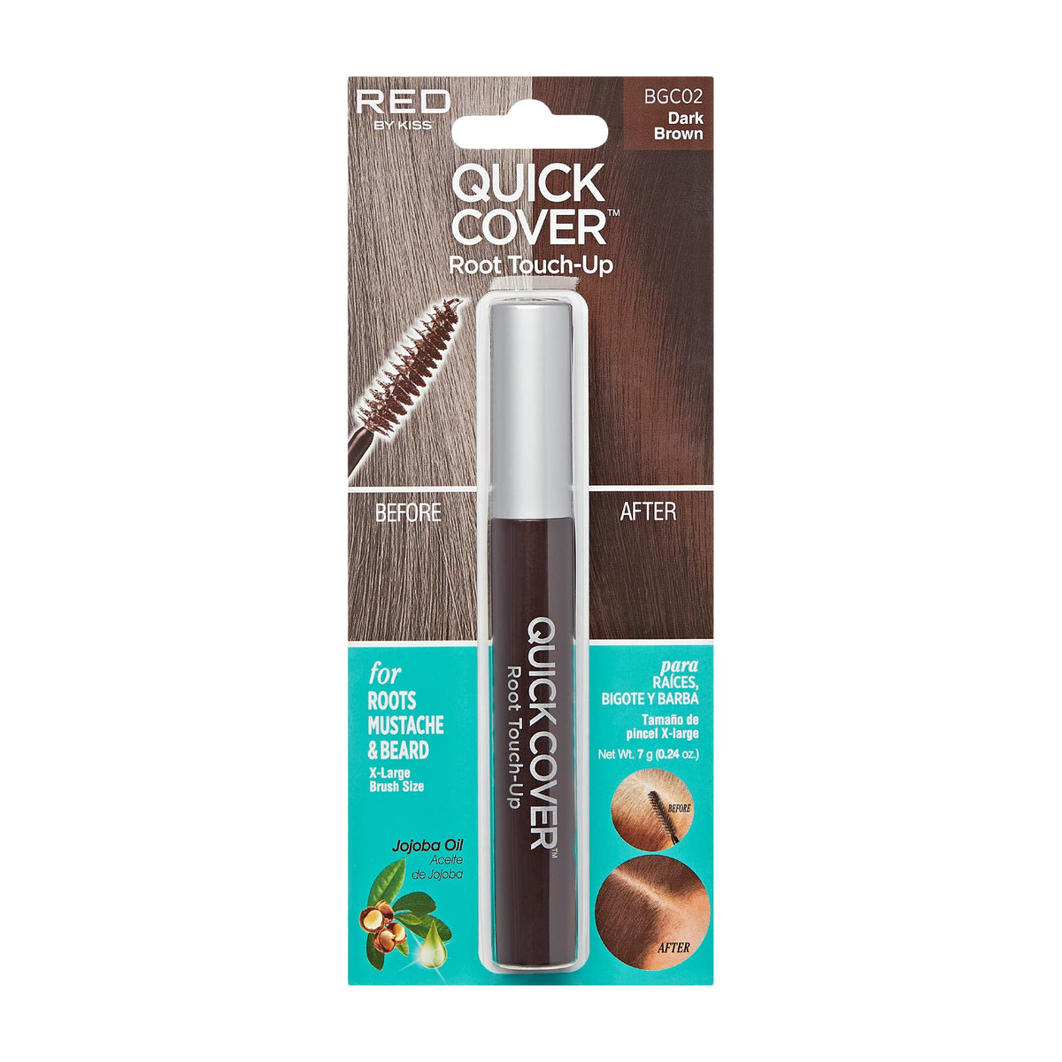 Red by Kiss Quick Cover cubre raíces y canas para retoques naturales