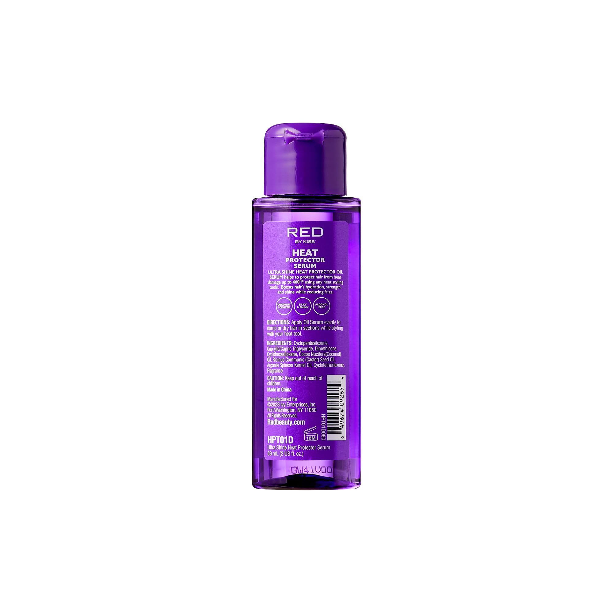 Red by Kiss Sérum protector térmico con dosificador suave para peinar sin esfuerzo.
