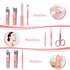 RedFlow conjunto 8 en 1: lima de uñas suave para acabado fino.