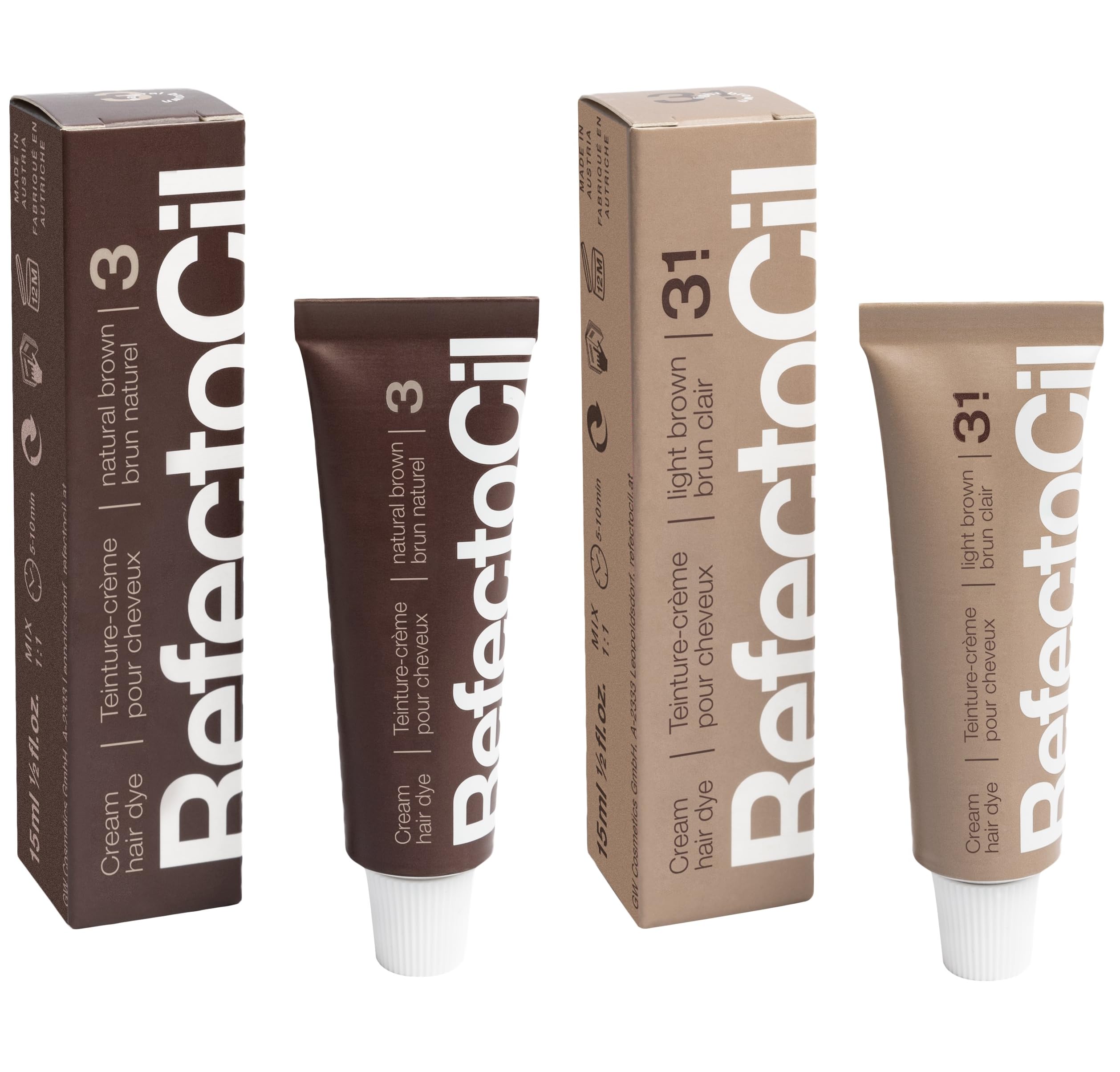 Refectocil: caja del tinte crema para color natural duradero.