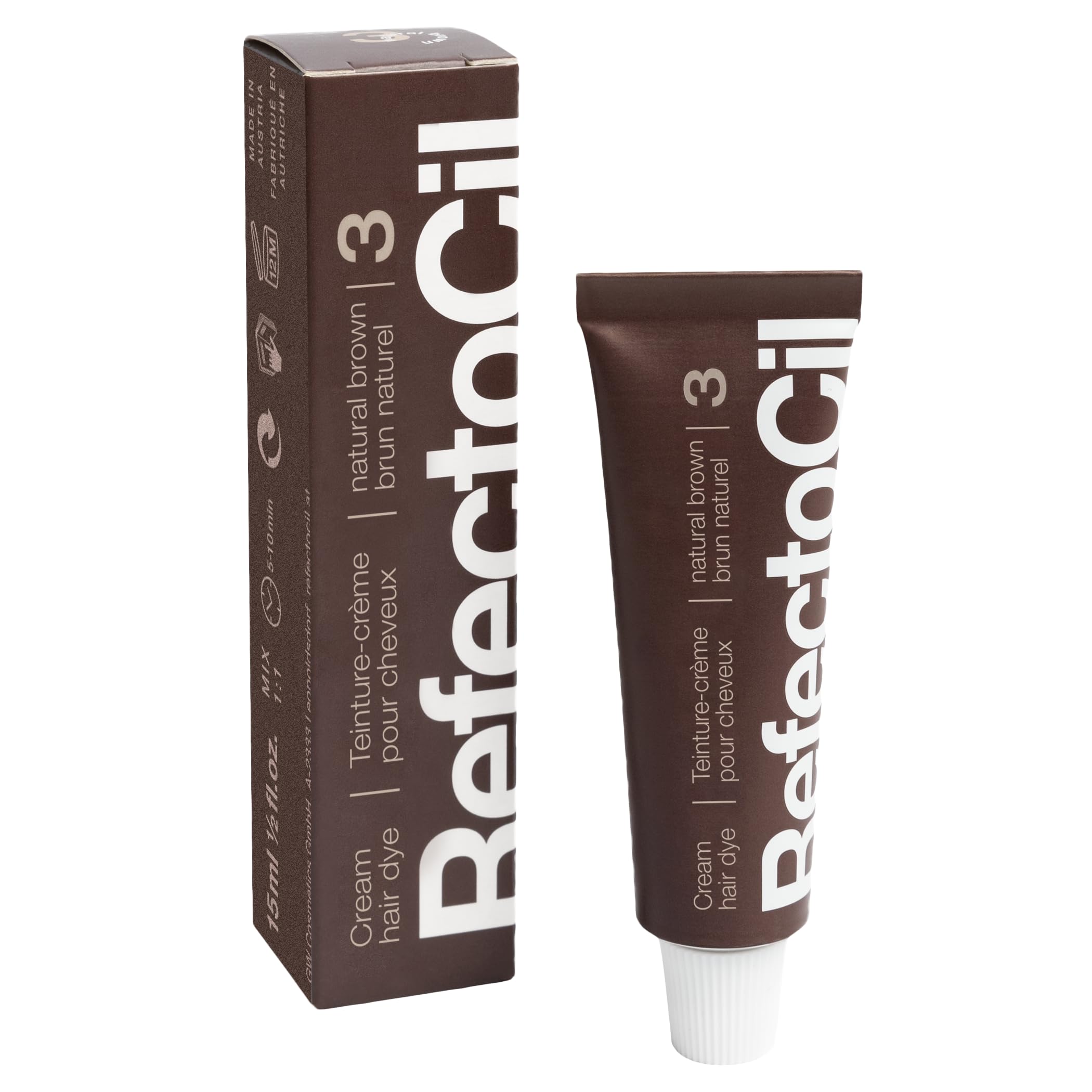 Refectocil oxidante líquido 3% para activar el tinte de forma uniforme.