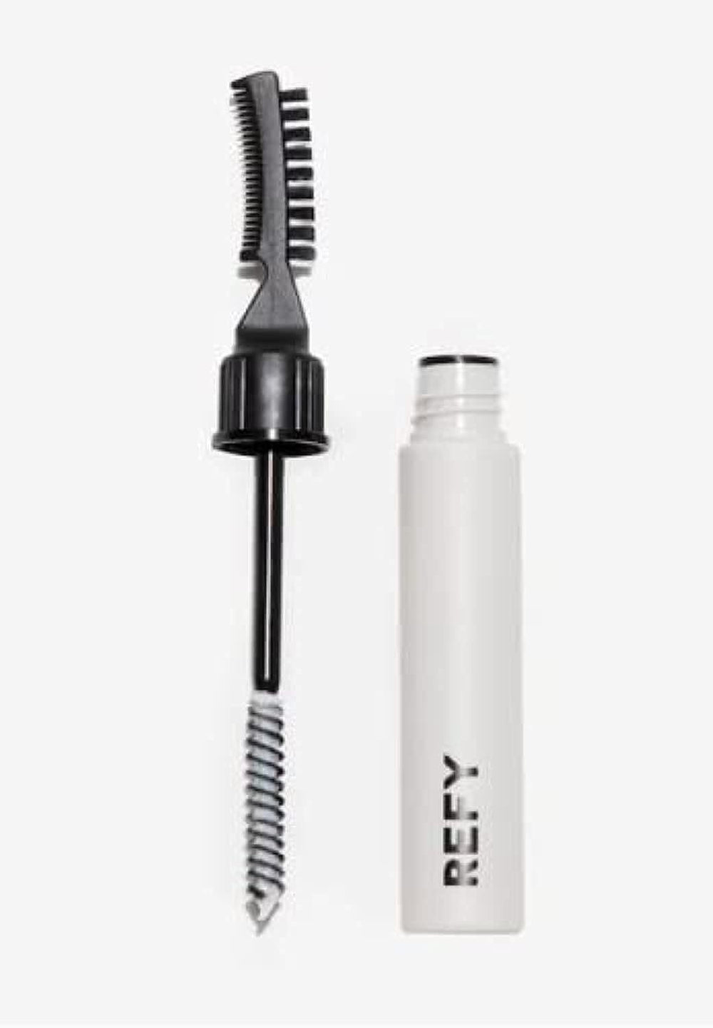 REFY Brow Sculpt con aplicador doble para definir cejas con precisión.