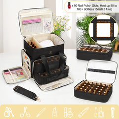 Relavel bolsa para lámpara de uñas, almacenamiento seguro para kits de manicura.