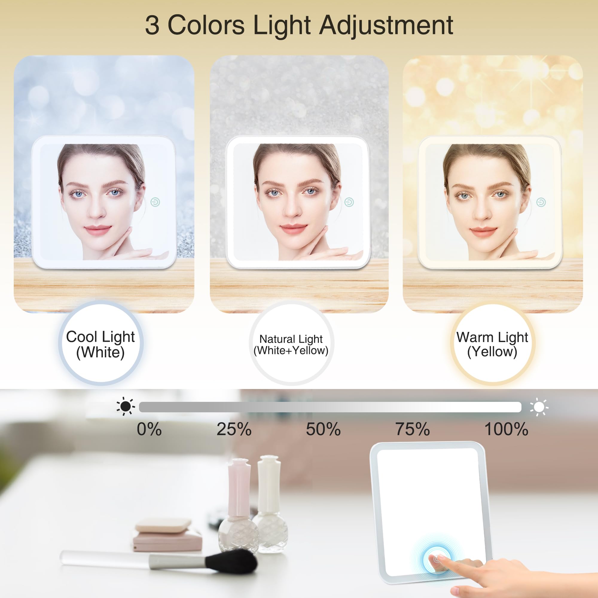 Divisiones ajustables en Relavel para organizar maquillaje con flexibilidad.