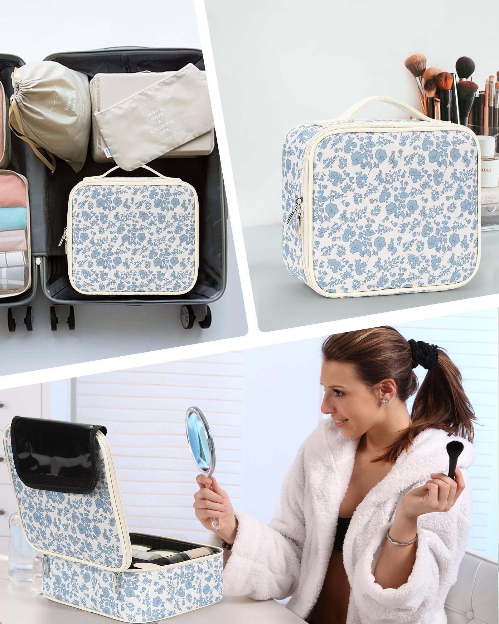 Relavel rangement polyvalent cosmétique et bijoux pour vacances et travail.