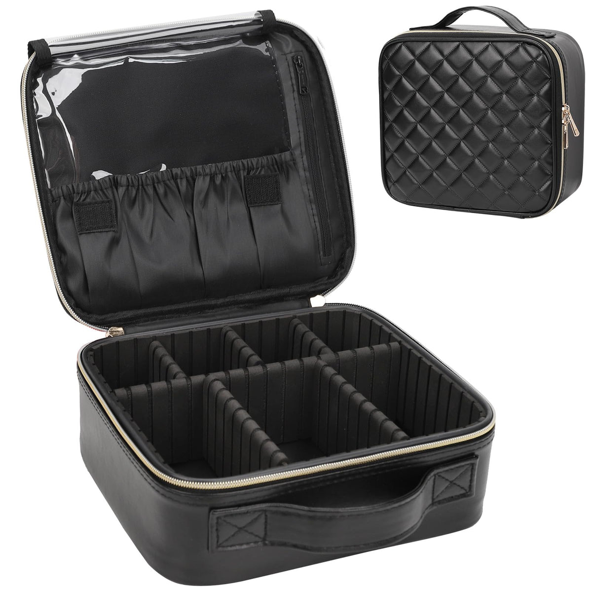 Relavel Trousse maquillage voyage, ouverture montrant l’espace organisé et accessible