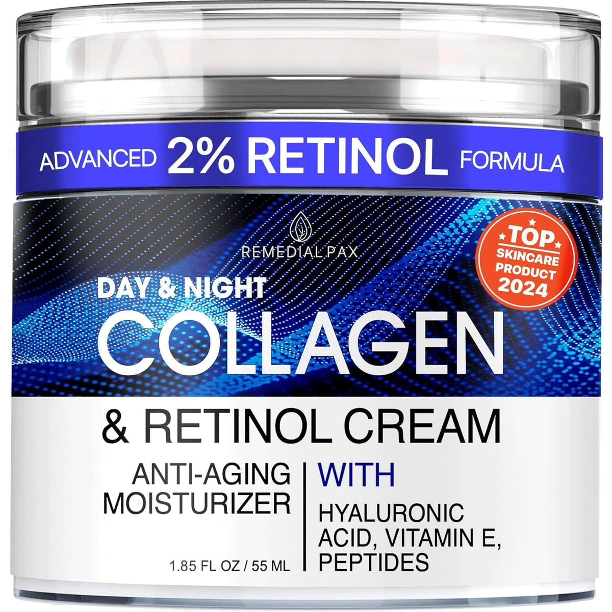 Crema facial REMEDIAL PURITY EXPERIENCE con colágeno y retinol para firmeza y elasticidad.
