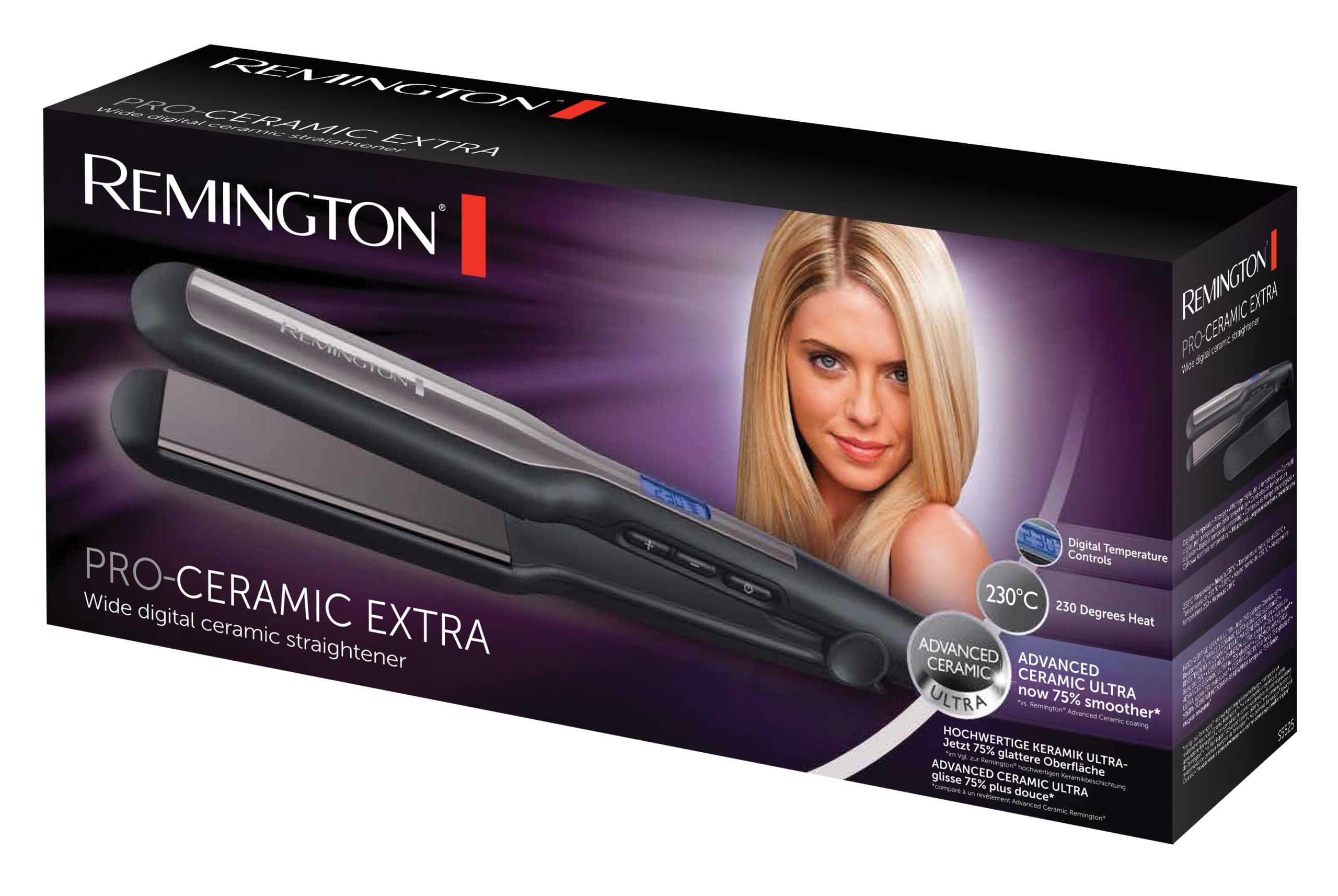 Remington S5525 PRO Ceramic Extra, calentamiento rápido para ahorrar tiempo.