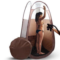 Reneebeautytan cabina grande abierta, ideal para sesiones rápidas de bronceado