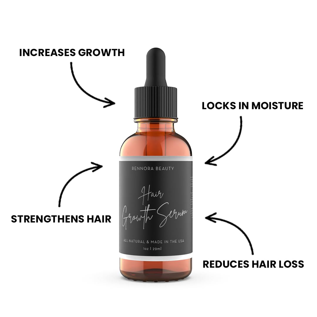 Rennora sérum con hierbas orgánicas revitaliza el cabello.