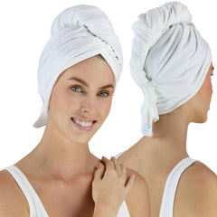 Hair RePear: toalla de algodón premium disminuye el encrespamiento para cabello suave.