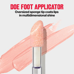 REVLON brillo labial aplicador extragrande con reservorio generoso.