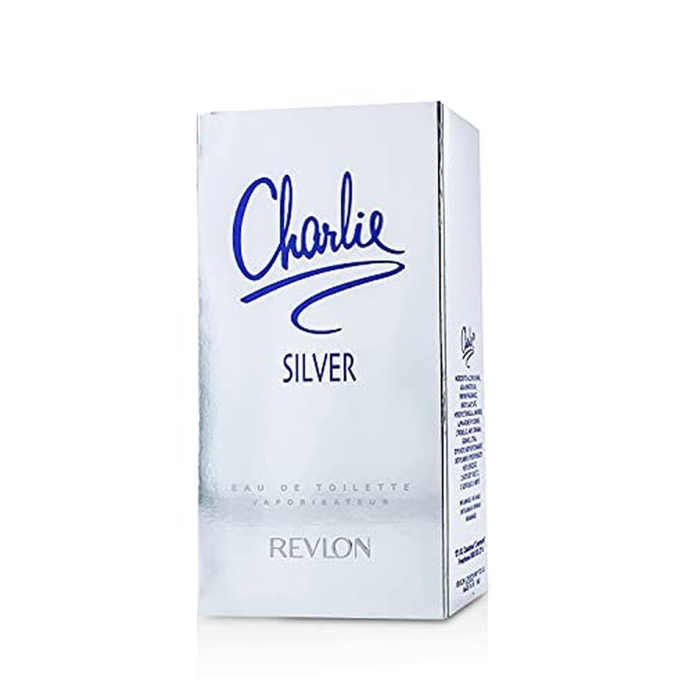 REVLON Charlie Silver, empaque elegante para regalo o exhibición