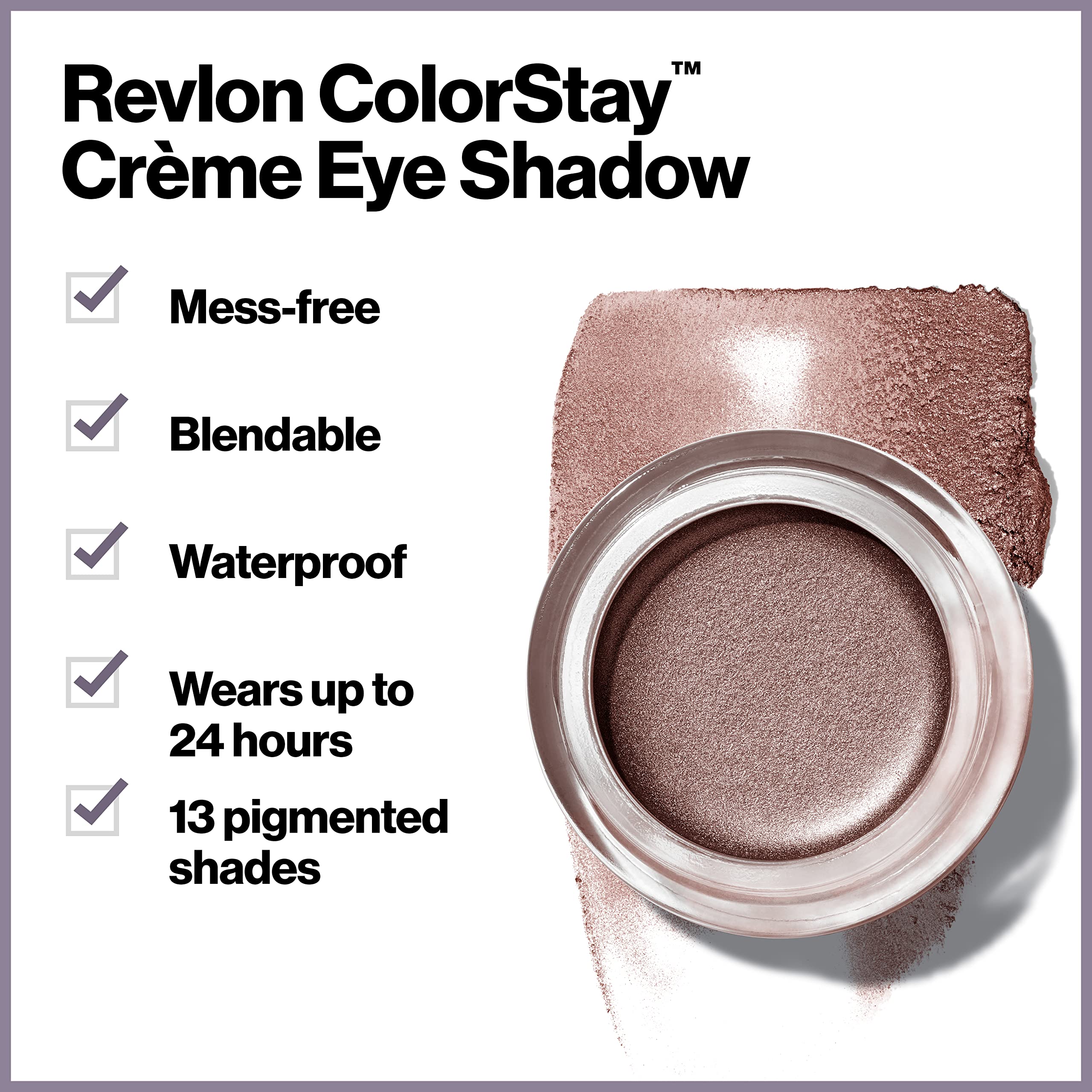 Revlon ColorStay crema sombras, resistencia al agua para eventos.
