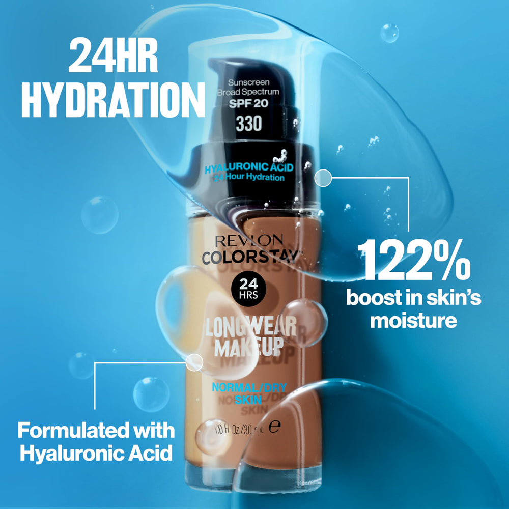 Finition naturelle du fond REVLON ColorStay sur peau