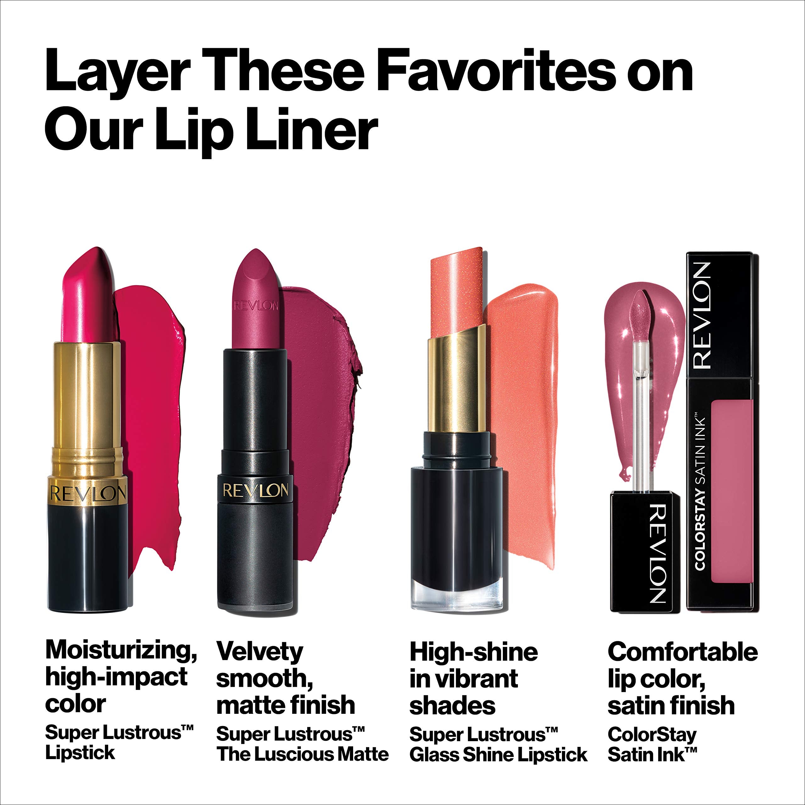 REVLON ColorStay delineador de labios hecho-en-italia garantiza calidad y acabado profesional.